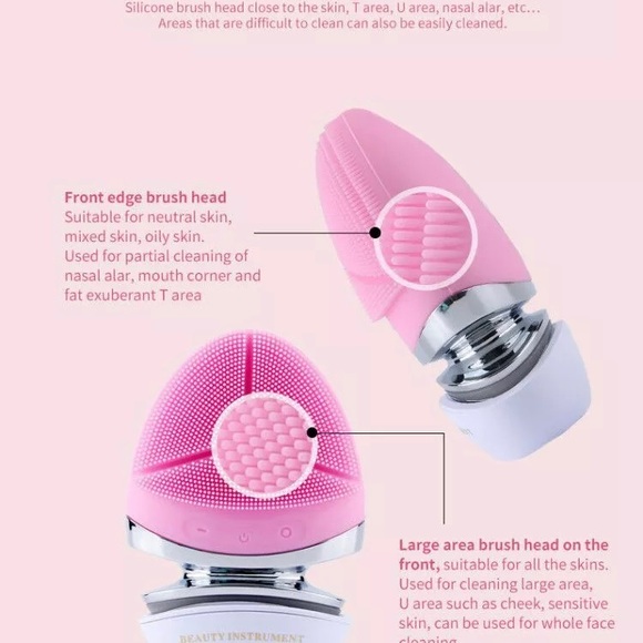 Silicone Leading-in Electronic Facial Brushes - Picture 7 of 10